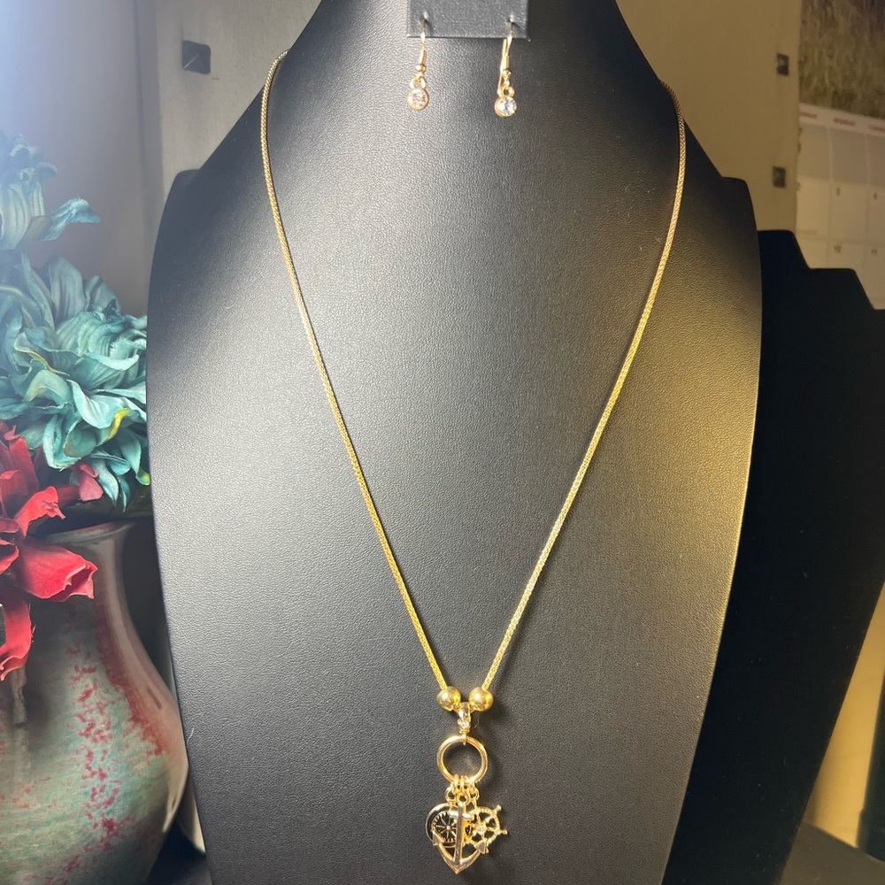 Nautical Necklace and Earring Set